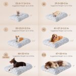 EHEYCIGA Fluffy Dog Crate Bed for Medium Dogs, Plush Faux Fur Crate Pad, Calming Anti Anxiety Medium Dog Bed, Washable Soft Warm Crate Mat with Non-Slip Bottom - Image 3
