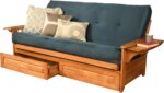 Kodiak Furniture Phoenix Futon, Suede Navy - Image 4