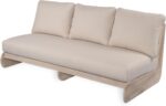 Christopher Knight Home Poppy Acacia Wood Outdoor 3 Seater Sofa with Cushion, Wooden Patio Sofa Couch with Cushion, Comfy Armless Cloud Sofa Couch, Patio Furniture Sofa Set, Antique Grey+Grey - Image 6