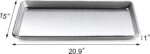 New Star Foodservice Commercial-Grade 18-Gauge Aluminum Sheet Pan/Bun Pan, Two Thirds Size, 15 x 21 x 1 in - Image 4