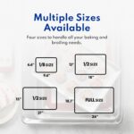 New Star Foodservice Commercial-Grade 18-Gauge Aluminum Sheet Pan/Bun Pan, Two Thirds Size, 15 x 21 x 1 in - Image 8