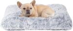EHEYCIGA Fluffy Dog Crate Bed for Medium Dogs, Plush Faux Fur Crate Pad, Calming Anti Anxiety Medium Dog Bed, Washable Soft Warm Crate Mat with Non-Slip Bottom - Image 2