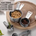 Stainless Steel Measuring Cups Set, 5 Pieces Kitchen Measuring Sets Gadgets tool,For Cooking & Baking,Measure Dry & Wet Ingredients And Liquid (Cups) - Image 3