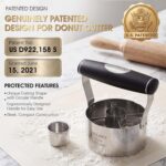 HULISEN Donut Cutter, 3.5 inch Stainless Steel Doughnut Cutter with Soft Grip Handle, and Small Biscuit Cutter, Professional Baking Dough Tools, Gift Package - Image 8