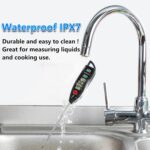 BOMATA 2 Pack Waterproof IPX7 Meat Thermometer Instant Read Food Thermometer with Long Probe for Water, Liquid, Kitchen Cooking, Grill,BBQ ! T101 X 2 Pcs (Black & Red)… - Image 3