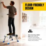 MaxWorks Folding Aluminum Work Platform and Step Stool 350 lb Capacity Lightweight Portable Step with Carry Handle for Garage Home and Jobsite Use (80773) - Image 7