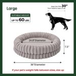 BALANCE Luxury Donut Dog Bed, 36 Inches Round Dog Beds Large Sized Dogs Washable, Orthopedic Calming Dogs Bed for Pets with Anti-Slip Bottom, Oatmeal - Image 6