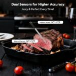 Smart Wireless Meat Thermometer Digital, 2 Probes, Advanced Bluetooth Food Thermometer for Cooking, IP67, Real-Time Monitoring & Smart Alerts with APP for BBQ, Grill, Oven, Smoker, Kitchen Gifts - Image 6