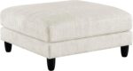 Lexicon Modern Ottoman, Foot Stools, Living Room Foot Rest, Module for Sectional Sofa, 40" Microfiber Upholstery Square Ottoman for Living Room/Bedroom, Assembled, Beige - Image 10