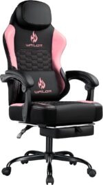 Gaming Chair with Massage and Packet Spring Cushion,Ergonomic Gamer Chairs for Adults with Footrest 300lbs,High Back Gamer Leather Chair with Headrest and Lumbar Support - Image 2