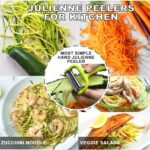 GANNK Potato Apple Vegetable Peelers for Kitchen, I and Y Peelers for Fruit Veggie Potatoes Carrot Cucumber, 3 in 1 Blade Spin Design With Julienne Function - Image 10