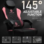 Gaming Chair with Massage and Packet Spring Cushion,Ergonomic Gamer Chairs for Adults with Footrest 300lbs,High Back Gamer Leather Chair with Headrest and Lumbar Support - Image 7