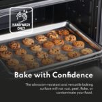 New Star Foodservice Commercial-Grade 18-Gauge Aluminum Sheet Pan/Bun Pan, Two Thirds Size, 15 x 21 x 1 in - Image 6