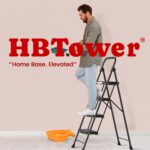 HBTower 4 Step Ladder, Step Stool Foldable with Wide Anti-Slip Pedal, Sturdy Steel Ladders for Home Adults Kitchen - Image 9