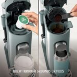 Ninja Pods & Grounds Specialty Single-Serve Coffee Maker, K-Cup Pod Compatible, Built-In Milk Frother, 6-oz. Cup to 24-oz. Travel Mug Sizes, Iced Coffee Maker, 1550 watts, Sage Green, PB051SG - Image 3