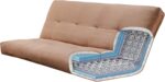 Kodiak Furniture Washington Full Size Futon Sofa Bed, Rustic Walnut Hardwood Frame with Linen Charcoal Mattress, Convertible Couch for Living Room and Porch, Mission Style Arms - Image 9