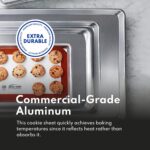 New Star Foodservice Commercial-Grade 18-Gauge Aluminum Sheet Pan/Bun Pan, Two Thirds Size, 15 x 21 x 1 in - Image 5