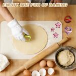 12-Piece Stainless Steel Cookie Cutter Set with Handles - Heart, Flower, Round, Five Star Shapes - Fruit Vegetable, Small Stainless Steel Biscuit Mold for Baking (Multicolor) - Image 5