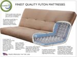 Kodiak Furniture Phoenix Futon, Suede Navy - Image 5