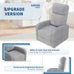Garvee Recliner Chair for Adults, Lazy Reclining Chair Ergonomic Adjustable Single Sofa Enhanced with Side Pocket, Tall Back, Wide Arms & Padded Seat, Home Theater Seating for Living Room - Image 8