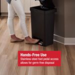 Rubbermaid Premier Series II Step-On Trash Can for Home and Kitchen, with Lid Lock and Slow Close, 12.4 Gallon, Charcoal, for Home/Kitchen/Garage/Apartment/Office - Image 5