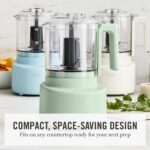 Martha Stewart 3 Cup Electric Food Chopper, Vegetable & Herb Mini Food Processor, 24oz BPA-Free Bowl, Stainless Steel Blades, Pour Spout, Dicing, Mincing, Chop & Puree, Dishwasher Safe, Honeydew - Image 14