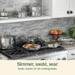 Cuisinart 17-Piece Stainless Steel Cookware Set, Chef's Classic Steel Collection with Pure Aluminum Core for Quick and Even Heat, Cool Grip Handles, Dishwasher Safe, 77-17N - Image 6