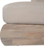 Christopher Knight Home Poppy Acacia Wood Outdoor 3 Seater Sofa with Cushion, Wooden Patio Sofa Couch with Cushion, Comfy Armless Cloud Sofa Couch, Patio Furniture Sofa Set, Antique Grey+Grey - Image 11