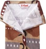 T-Fal Fiber Reactive Print Kitchen Towels: Highly Absorbent, Super Soft - 100% Cotton, 16"x28" Dish Towels for Cleaning & Drying Dishes, Pans, Glassware, or Countertops, 2-Pack, Coffee - Image 5