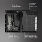 STOPBOX Gun Safe Alternative - Tactical Handgun Storage, Instant Access Portable Gun Case, TSA Compliant Gun Lock Box for Quick Handgun Access | Black - 2PK (Full-Size Only) - Image 6