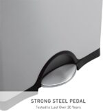 simplehuman 50 Liter / 13.0 Gallon Rectangular Kitchen Step Trash Can, Brushed Stainless Steel - Image 4