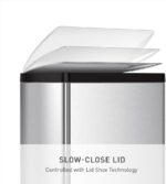 simplehuman 50 Liter / 13.0 Gallon Rectangular Kitchen Step Trash Can, Brushed Stainless Steel - Image 5