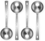 Flezoo 4Pcs Coffee Scoop Spoon - 1 Tablespoon 15ML Stainless Steel Long Handle Measuring Spoons for Ground Coffee, Loose Tea and Powder - Image 2
