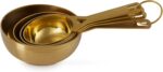 Le Creuset Stainless Steel Measuring Cups, Gold Finish, Set of 4 | Set includes: 1/4, 1/3, 1/2, and 1 cups - Image 6