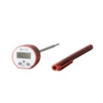 Taylor Waterproof Digital Instant Read Thermometer For Cooking, BBQ, Grilling, Baking, And Meat, Comes With Pocket Sleeve Clip, Red - Image 2