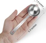 Flezoo 4Pcs Coffee Scoop Spoon - 1 Tablespoon 15ML Stainless Steel Long Handle Measuring Spoons for Ground Coffee, Loose Tea and Powder - Image 3