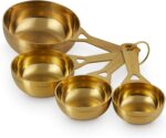 Le Creuset Stainless Steel Measuring Cups, Gold Finish, Set of 4 | Set includes: 1/4, 1/3, 1/2, and 1 cups - Image 2