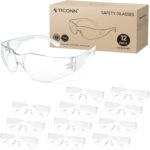TICONN Clear Safety Glasses for Men and Women, Safety Goggles with Scratch Impact Resistant Meets ANSI Z87.1 Standard - Image 2