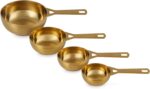Le Creuset Stainless Steel Measuring Cups, Gold Finish, Set of 4 | Set includes: 1/4, 1/3, 1/2, and 1 cups - Image 4