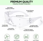 TICONN Clear Safety Glasses for Men and Women, Safety Goggles with Scratch Impact Resistant Meets ANSI Z87.1 Standard - Image 7