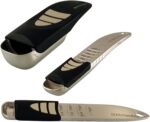 KitchenArt Cook’s Pro Adjust-A-Measure Set, 3-Piece, Satin,Black and Silver - Image 2