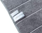 Microfiber Kitchen Towels - Super Absorbent, Soft and Solid Color Dish Towels, 8 Pack (Stripe Designed Grey and White Colors), 26 x 18 Inch - Image 5