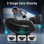 MYNTA Massage Chair Full Body, Zero Gravity SL Track Heavy Duty Massage Recliner Chair with Heat, 12 Auto Modes for Home, M1612 Charcoal - Image 6