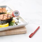 Taylor Waterproof Digital Instant Read Thermometer For Cooking, BBQ, Grilling, Baking, And Meat, Comes With Pocket Sleeve Clip, Red - Image 5