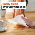 Amazon Basics 2-Ply Flex-Sheets Paper Towels, 2-Pack, 150 Sheets per Roll, 2 Basics Rolls = 6 Regular Rolls, for Everyday Use, Spills and Messes - Image 7