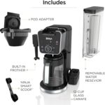 Ninja Specialty Drip Coffee Maker | DualBrew™ Pro Specialty Coffee Machine w/ Frother, Paper Filter | Brew with Pods & Grounds, K Cups Compatible | 4 Brew Styles, 13 Cup to Pot Sizes | Black, CFP301 - Image 11