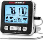 Alpha Grillers Meat Thermometer Digital - Kitchen Oven Thermometer for Cooking Food, Grilling, BBQ Smoker - 7 Preset Temperature Alerts, Timer, Alarm, & Stainless Steel Temperature Probe - Image 2
