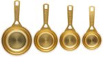 Le Creuset Stainless Steel Measuring Cups, Gold Finish, Set of 4 | Set includes: 1/4, 1/3, 1/2, and 1 cups - Image 3