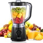 Reemix Blender, 50oz Countertop Blender - 2 Adjustable Speeds + Pulse, Dual Safety Locks, Dishwasher-Safe Pitcher for Smoothies, Crushing Ice & Family Meals - Image 2