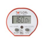 Taylor Waterproof Digital Instant Read Thermometer For Cooking, BBQ, Grilling, Baking, And Meat, Comes With Pocket Sleeve Clip, Red - Image 7